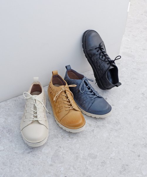 モード カオリ MODE KAORI 撥水レザーメッシュスニーカー 6117 MODE KAORI