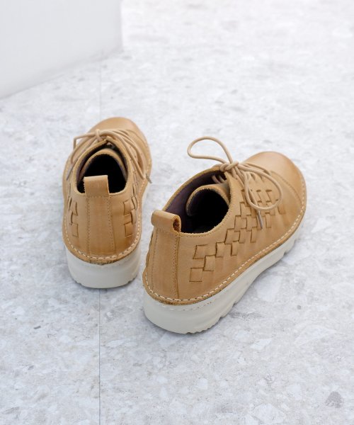 モード カオリ MODE KAORI 撥水レザーメッシュスニーカー 6117 MODE KAORI