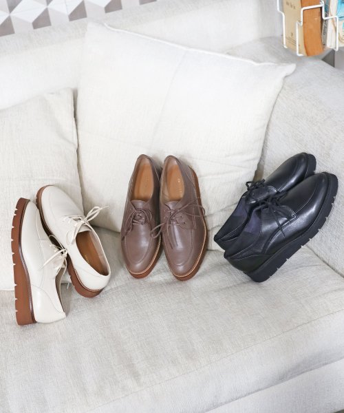 モード カオリ MODE KAORI レースアップ厚底シューズ 6258 MODE KAORI