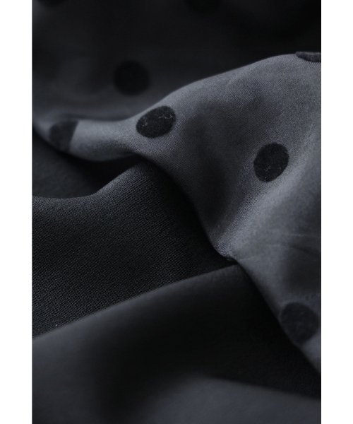 niana ニアナ パーティードレス 結婚式 ワンピース ドット シアー チョーカー付き Vネック バルーンスリーブ ボリューム袖 お呼ばれ パーティー 二次会 ニアナ お呼ばれ パーティー