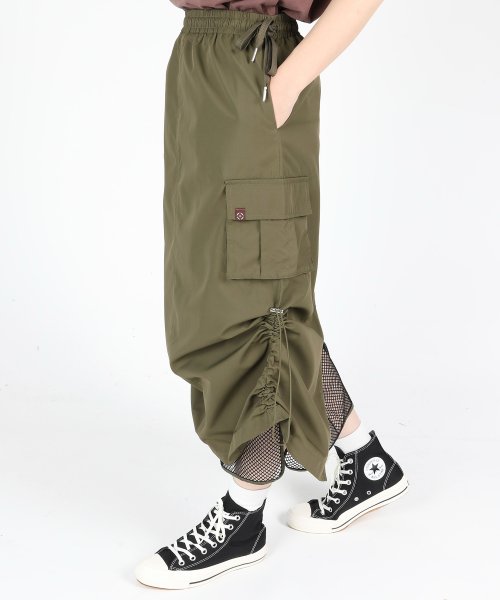 S'more(スモア)/【 S'more / Mesh layered double sided skirt 】メッシュレイヤードダブルサイディットスカート/img11