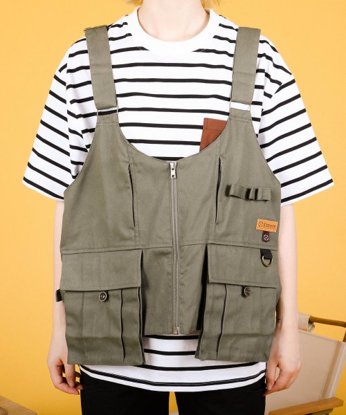 S'more(スモア)/【 S'more / S'more fireproofing 2WAY campvest 】 バッグにもなる2WAY難燃ベスト/img05