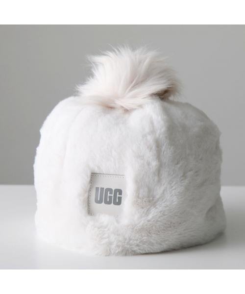 UGG ファーキャップ W FAUX FUR BEANIE W POM 21692 UGG ファーキャップ FAUX FUR BEANIE POM