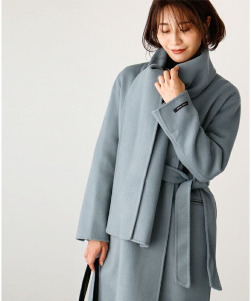 着こなし力抜群！アレンジ自由自在マフラー付きロングコート Ehre style