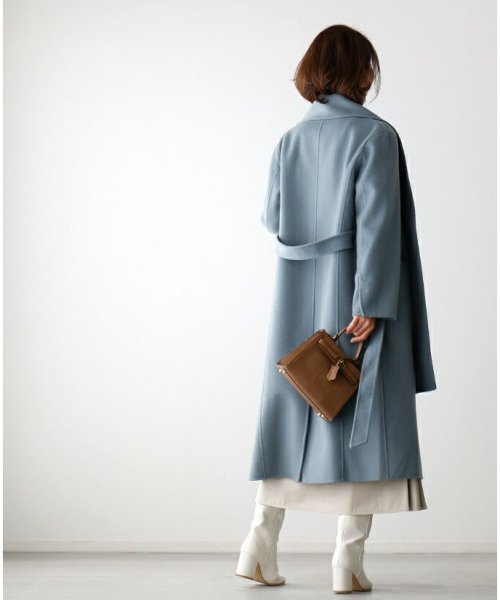 着こなし力抜群！アレンジ自由自在マフラー付きロングコート Ehre style