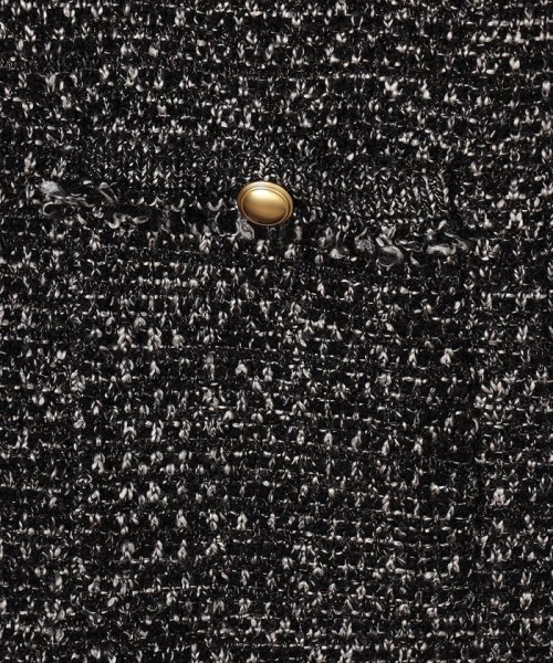 ファンシーツイード ニットジャケット 