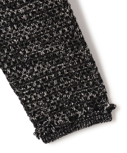 ファンシーツイード ニットジャケット 