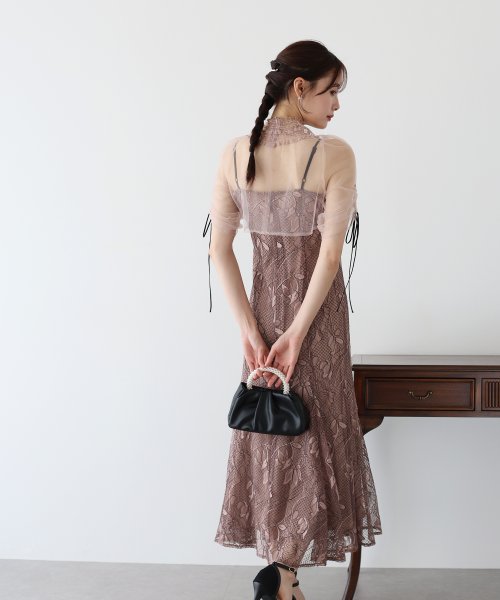 シアーブラウス×マーメイドワンピースドレス ブラウス ワンピース