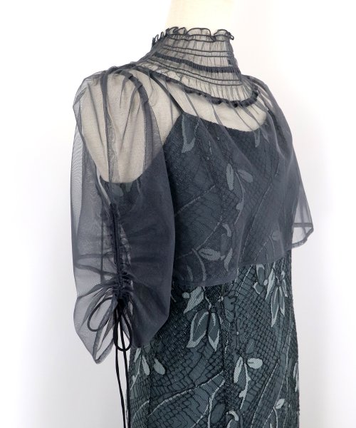 シアーブラウス×マーメイドワンピースドレス ブラウス ワンピース