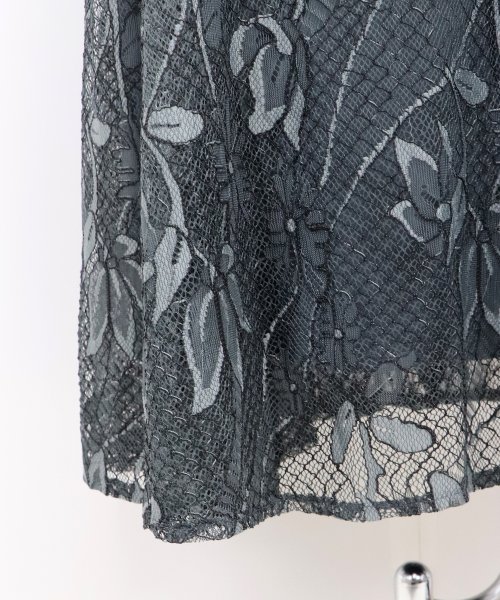 シアーブラウス×マーメイドワンピースドレス ブラウス ワンピース