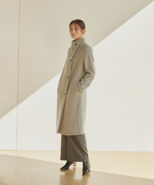 【日本製／3WAY】スタンドカラースレンダーコート 
