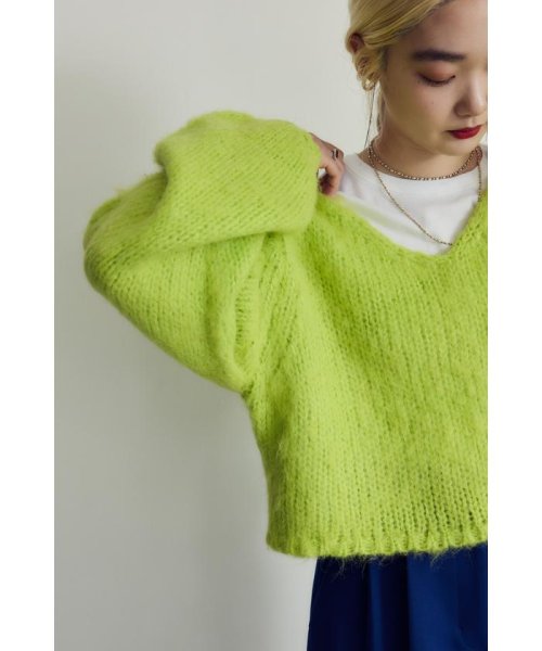 HeRIN.CYE(ヘリンドットサイ)/mio yanase / Vneck knit top/img04