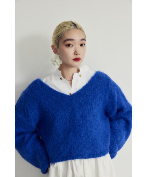 HeRIN.CYE(ヘリンドットサイ)/mio yanase / Vneck knit top/img15