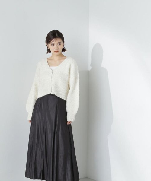 NATURAL BEAUTY BASIC(ナチュラルビューティーベーシック)/ラメブークレカーディガン　24SS/img11