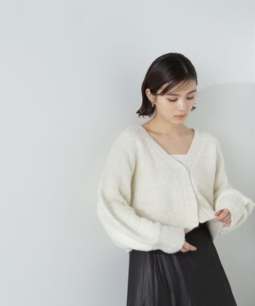 NATURAL BEAUTY BASIC(ナチュラルビューティーベーシック)/ラメブークレカーディガン　24SS/img12