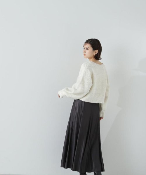 NATURAL BEAUTY BASIC(ナチュラルビューティーベーシック)/ラメブークレカーディガン　24SS/img15