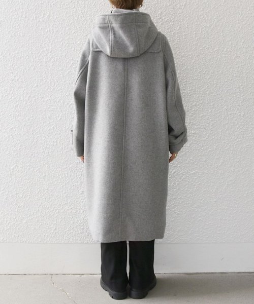 SHIPS any: メルトン ロング ダッフル コート 