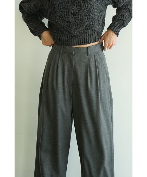 CLANE(クラネ)/WOOL BASIC TUCK PANTS/img03