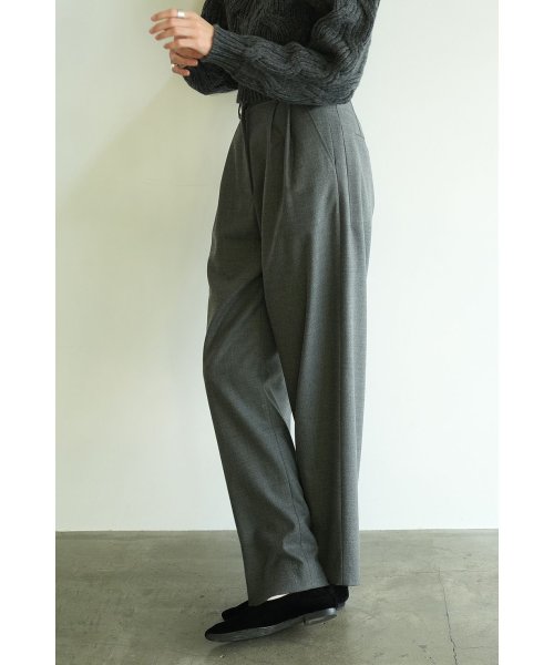 CLANE(クラネ)/WOOL BASIC TUCK PANTS/img20