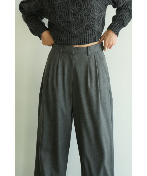 CLANE(クラネ)/WOOL BASIC TUCK PANTS/img25