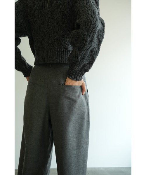 CLANE(クラネ)/WOOL BASIC TUCK PANTS/img26