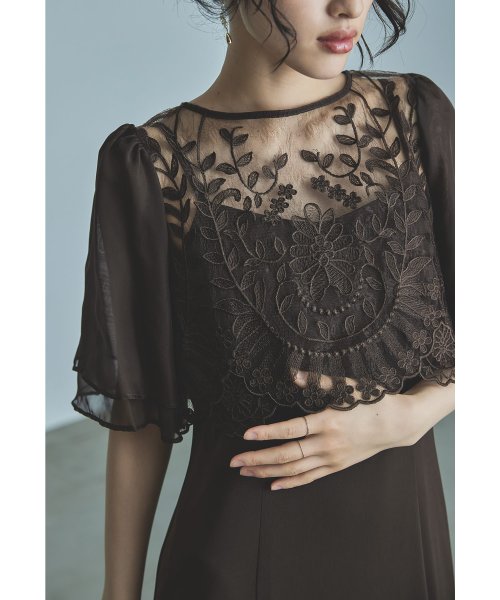 niana ニアナ パーティードレス 結婚式 ワンピース 刺繍レース ブラウス ボレロ キャミワンピース レイヤード セット 2way お呼ばれ パーティー 二 5cm ニアナ お呼ばれ パーティー 37cm 46cm 49cm 21cm 22cm 23cm