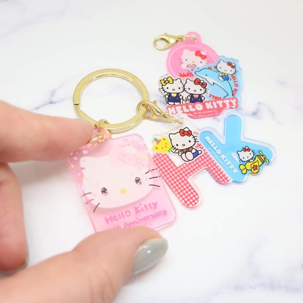 ハローキティ 抜き取ら キティちゃん イニシャルキーホルダー ハローキティ 抜き取ら キティちゃん イニシャルキーホルダー