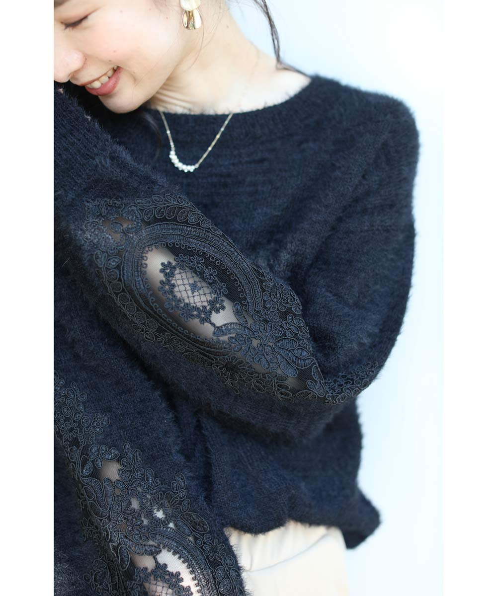 1度着用!MARNI　アシメトリー　フリル　2way　モヘア　ニット 1度着用!MARNI アシメトリー フリル 2way モヘア ニット （MARNI