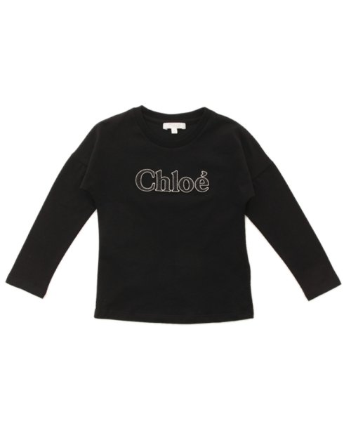 Chloe(クロエ)/クロエ Tシャツ カットソー ロゴ ブラック ガールズ CHLOE C15E32 09B/img05