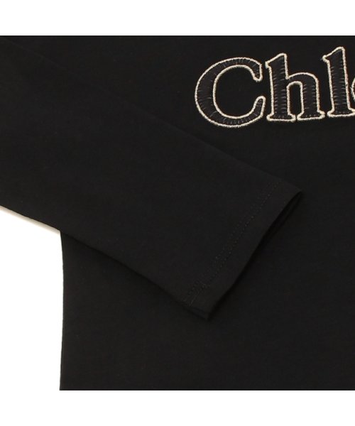Chloe(クロエ)/クロエ Tシャツ カットソー ロゴ ブラック ガールズ CHLOE C15E32 09B/img07