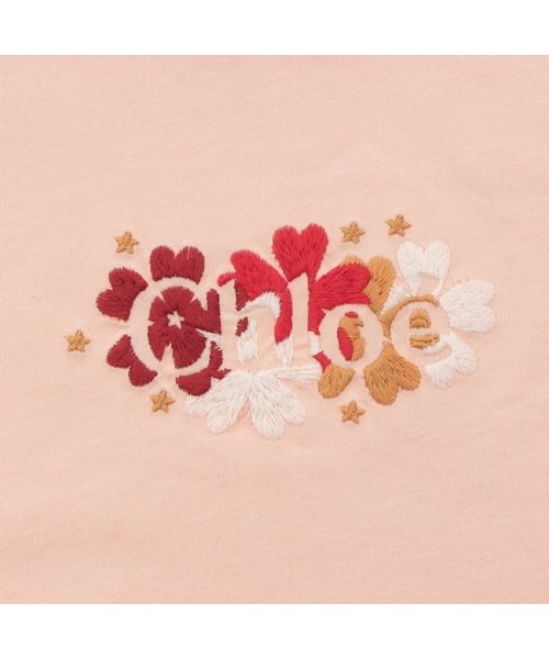 Chloe(クロエ)/クロエ Tシャツ カットソー ロゴ ピンク ガールズ CHLOE C15E34 45K/img06
