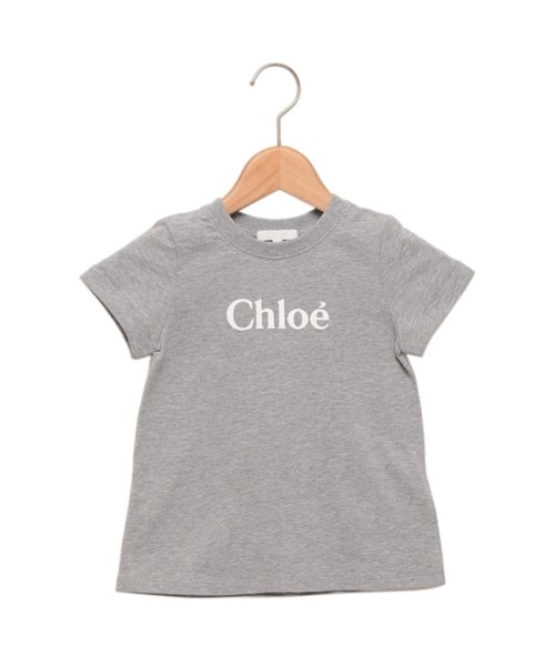 Chloe(クロエ)/クロエ Tシャツ カットソー ロゴ グレー ガールズ CHLOE C15E36 A38/img01