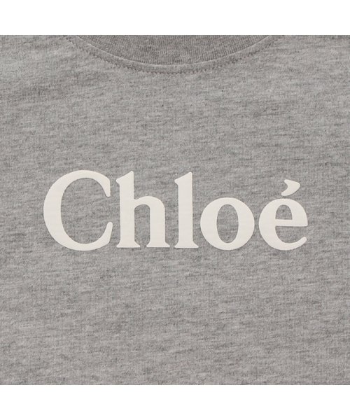 Chloe(クロエ)/クロエ Tシャツ カットソー ロゴ グレー ガールズ CHLOE C15E36 A38/img06