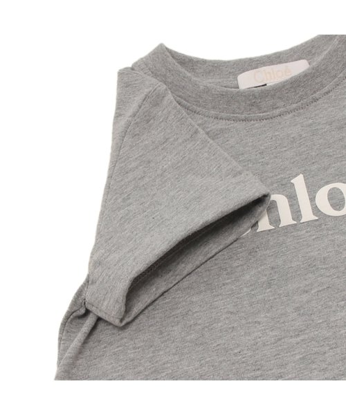 Chloe(クロエ)/クロエ Tシャツ カットソー ロゴ グレー ガールズ CHLOE C15E36 A38/img07