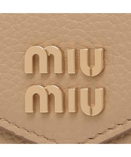 MIUMIU(ミュウミュウ)/ミュウミュウ 三つ折り財布 ヴィッテロダイノ ベージュ レディース MIU MIU 5MH040 2DT7 F0036/img06