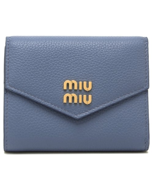 MIUMIU(ミュウミュウ)/ミュウミュウ 三つ折り財布 ヴィッテロダイノ ブルー レディース MIU MIU 5MH040 2DT7 F0637/img05