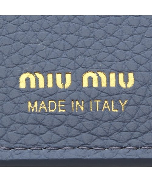 MIUMIU(ミュウミュウ)/ミュウミュウ 三つ折り財布 ヴィッテロダイノ ブルー レディース MIU MIU 5MH040 2DT7 F0637/img08