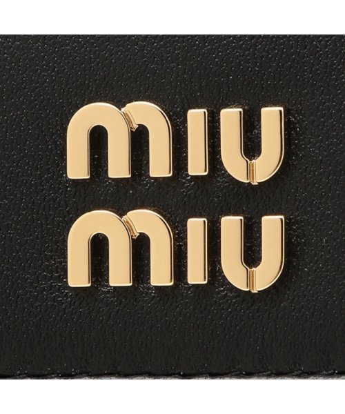 MIUMIU(ミュウミュウ)/ミュウミュウ 三つ折り財布 マテラッセ ミニ財布 ブラック レディース MIU MIU 5ML002 2FPP F0002/img06