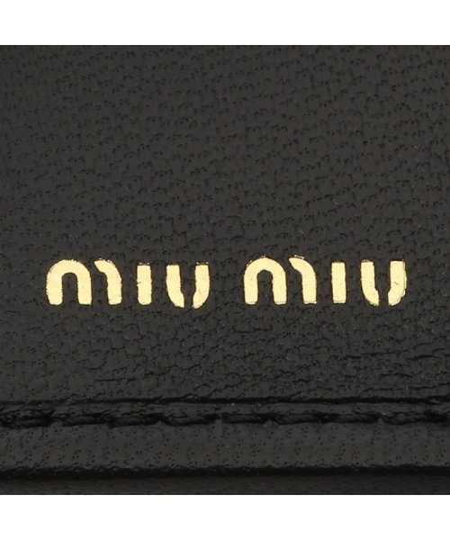 MIUMIU(ミュウミュウ)/ミュウミュウ 三つ折り財布 マテラッセ ミニ財布 ブラック レディース MIU MIU 5ML002 2FPP F0002/img08