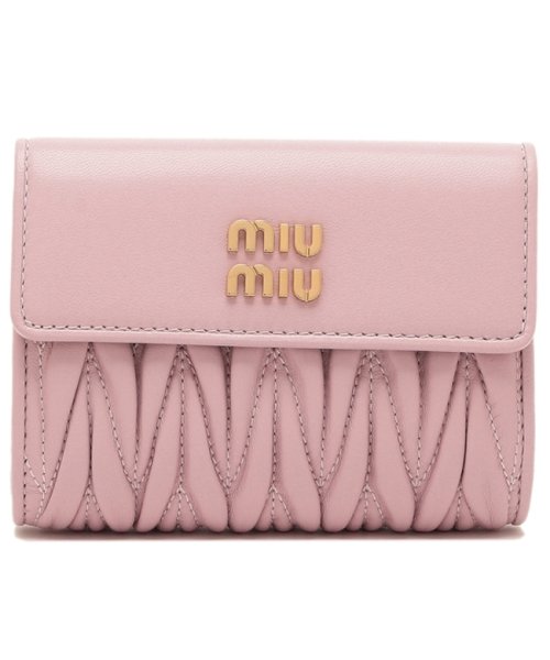 MIUMIU(ミュウミュウ)/ミュウミュウ 三つ折り財布 マテラッセ ミニ財布 ピンク レディース MIU MIU 5ML002 2FPP F0E18/img05