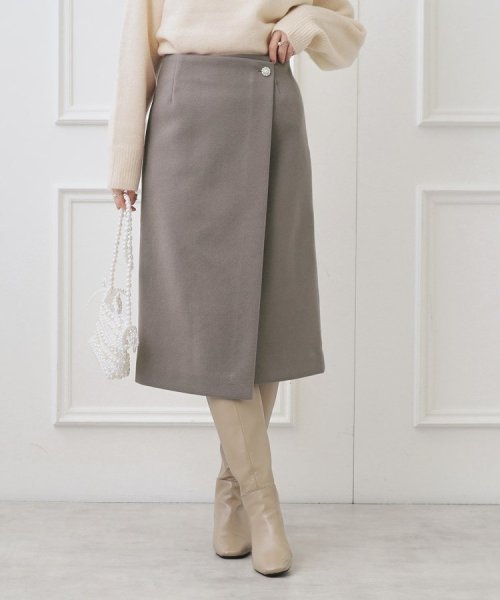 Couture Brooch(クチュールブローチ)/メルジャージラップ風スカート/img17