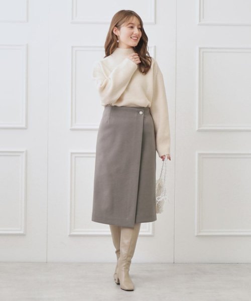 Couture Brooch(クチュールブローチ)/メルジャージラップ風スカート/img30