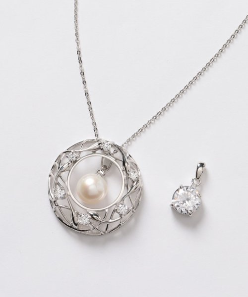 I･E･I  SELECTION(インペリアル セレクション)/煌めきのエターナル・リース 真珠とCZダイヤモンドの宝飾5wayペンダント/img03