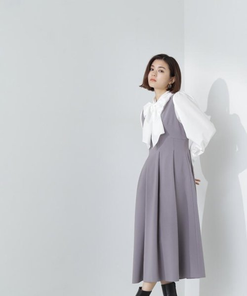 NATURAL BEAUTY BASIC(ナチュラルビューティーベーシック)/タックフレアジャンスカ　24SS/img09