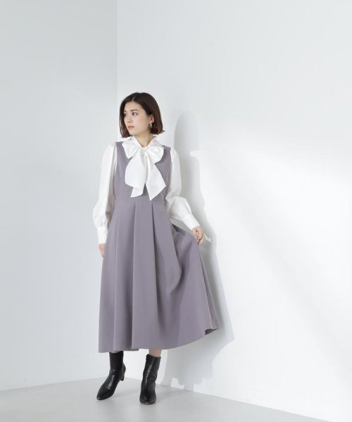 NATURAL BEAUTY BASIC(ナチュラルビューティーベーシック)/タックフレアジャンスカ　24SS/img12