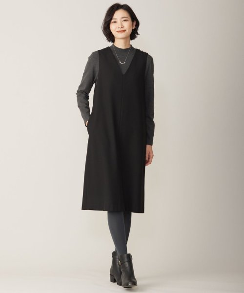 J.PRESS LADIES（LARGE SIZE）(J．プレス　レディス（大きいサイズ）)/【洗える】2way thermoサキソニー ジャンパースカート/img01