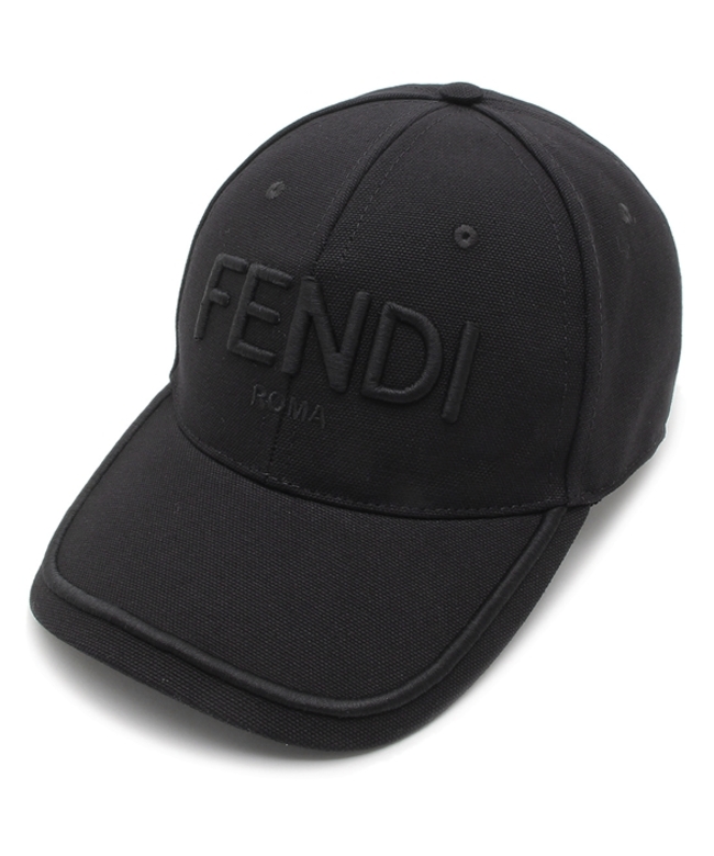 セール】フェンディ 帽子 キャップ 調整ストラップ ブラック メンズ