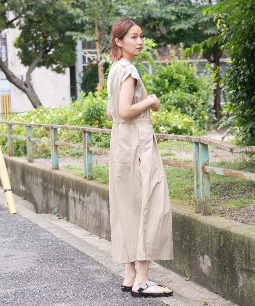 『別注』『撥水/2WAY仕様』GRAMICCI　アクティブナイロンサロペット パンツの2WAY仕様 165cm BEIGE