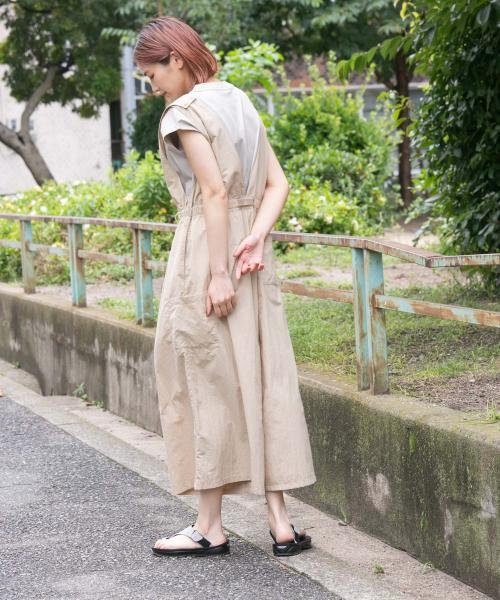 『別注』『撥水/2WAY仕様』GRAMICCI　アクティブナイロンサロペット パンツの2WAY仕様 165cm BEIGE