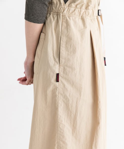 『別注』『撥水/2WAY仕様』GRAMICCI　アクティブナイロンサロペット パンツの2WAY仕様 165cm BEIGE